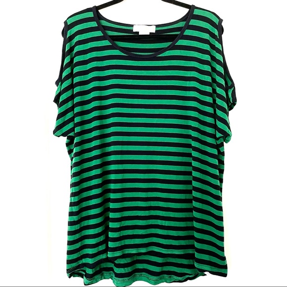 Michael Kors Tops - MICHAEL KORS | Women’s Cold Shoulder Striped Blouse